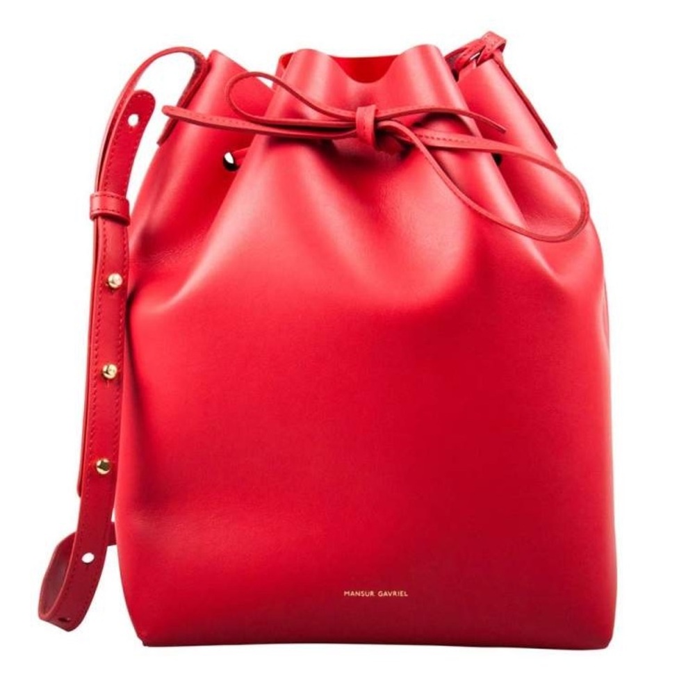 Mansur Gavriel Large Red Shoulder Bag